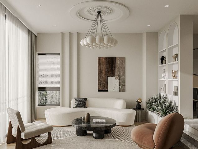 Luxury living room interior